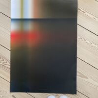 Dusk 02, an art print with vivid rainbow gradient colors