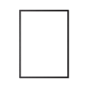 Black wooden frame