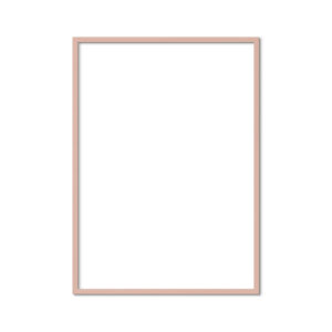 Pink wood frame